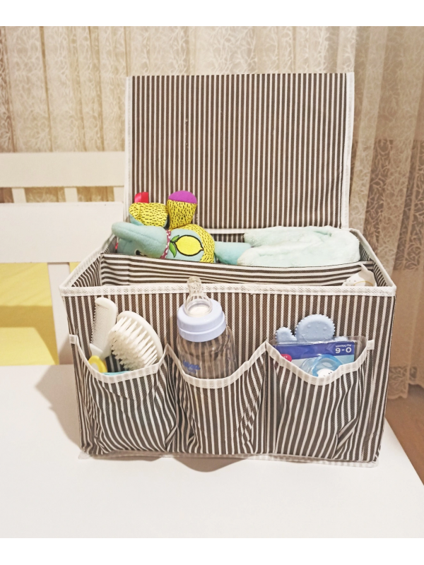 Bebek Beşik Başucu Düzenleyici Kapaklı 5 Bölmeli Organizer&hellip;