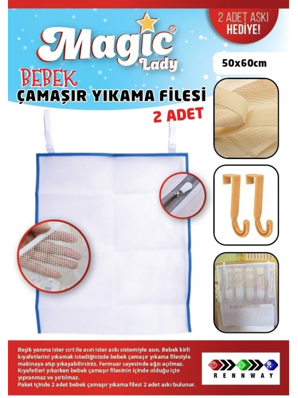 Bebek Çamaşır Filesi 2li Set… Bebek Çamaşır Filesi 2li Set…