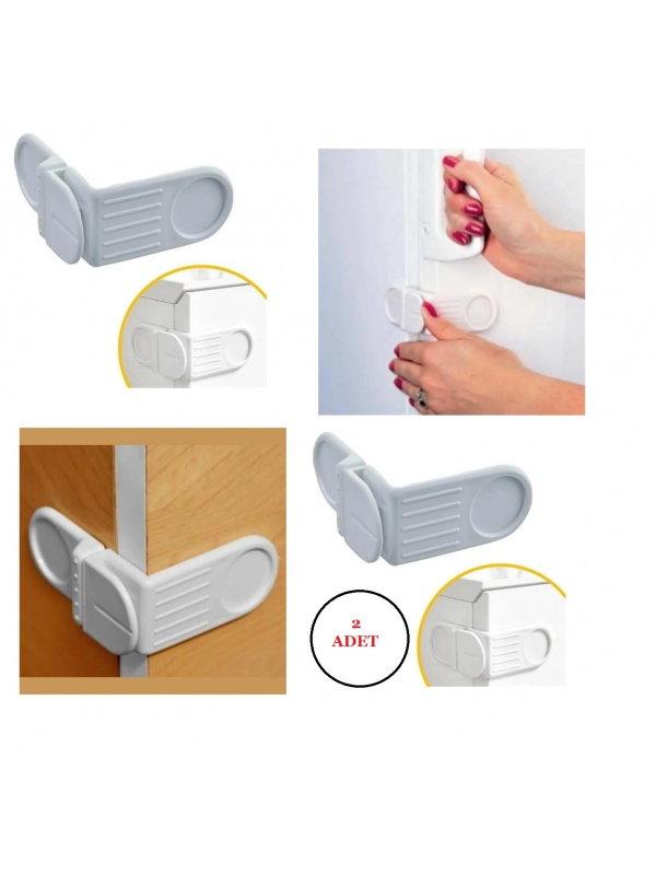 Bebek Çocuk Güvenlik Çekmece Ve Dolap İçin Yapışkanlı Vidasız Kö&hellip;