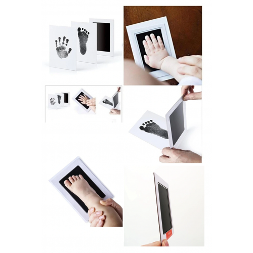 Bebek El Ayak Izi Fotoğraf Çerçevesi El Ayak İzi Kalıbı Seti Bebek El Ayak Izi Fotoğraf Çerçevesi El Ayak İzi Kalıbı Seti