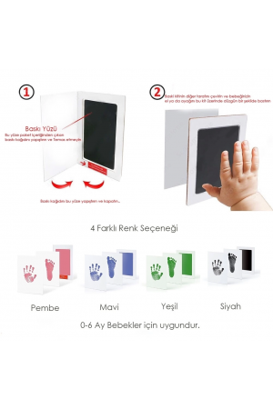 Bebek El Ve Ayak Izi Anı Baskı Seti&hellip;
