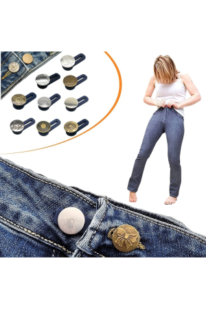 Beden Büyülten- Küçülten Düğme Seti 10 Adet Yedek Kot Düğme S…
