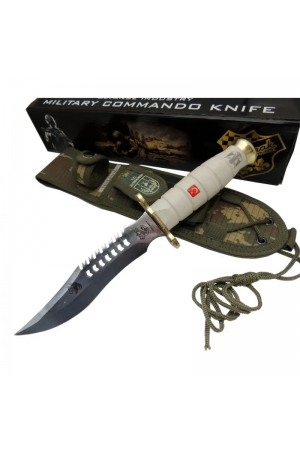 Beyaz Kurt Tırtıklı Oluklu Komando Bıçağı 30 Cm - Kamuflaj Kıl… Beyaz Kurt Tırtıklı Oluklu Komando Bıçağı 30 Cm - Kamuflaj Kıl…