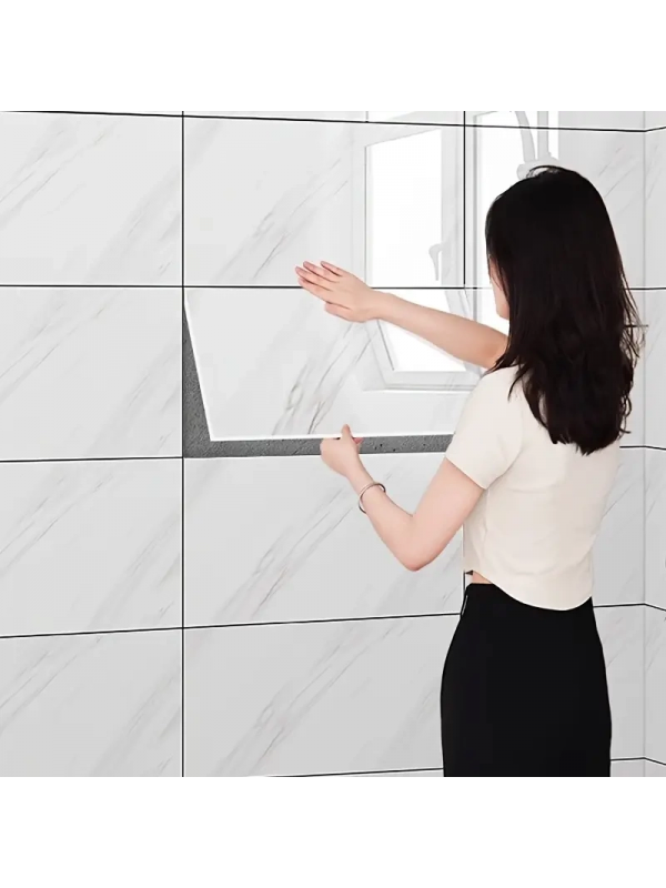 Beyaz Mermer Desenli Alüminyum Plastik Duvar Sticker&hellip;