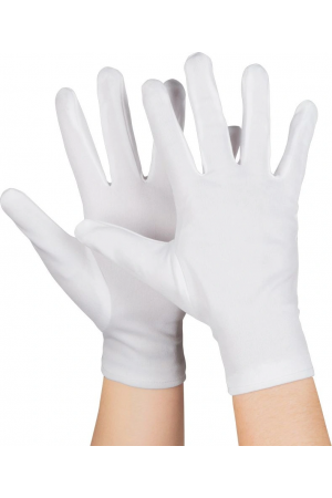 Beyaz Renk Çocuk Boy Likralı Pandomim Eldiveni&hellip;