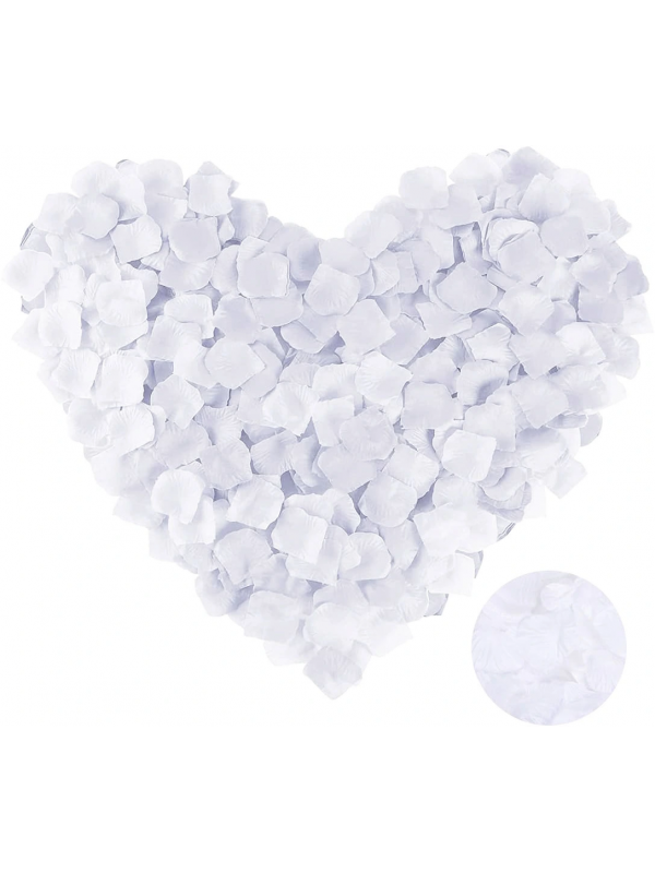 Beyaz Renk Gül Yaprağı Şekilli Konfeti 5 Paket 500 Adet&hellip;