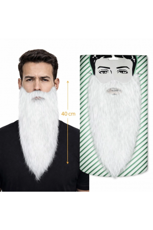 Beyaz Renk Lastikli Uzun Takma Sakal 40 Cm&hellip;