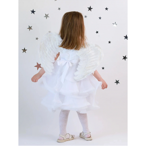 Beyaz Renkli Bebek Boy Melek Kanadı 30x45 Cm