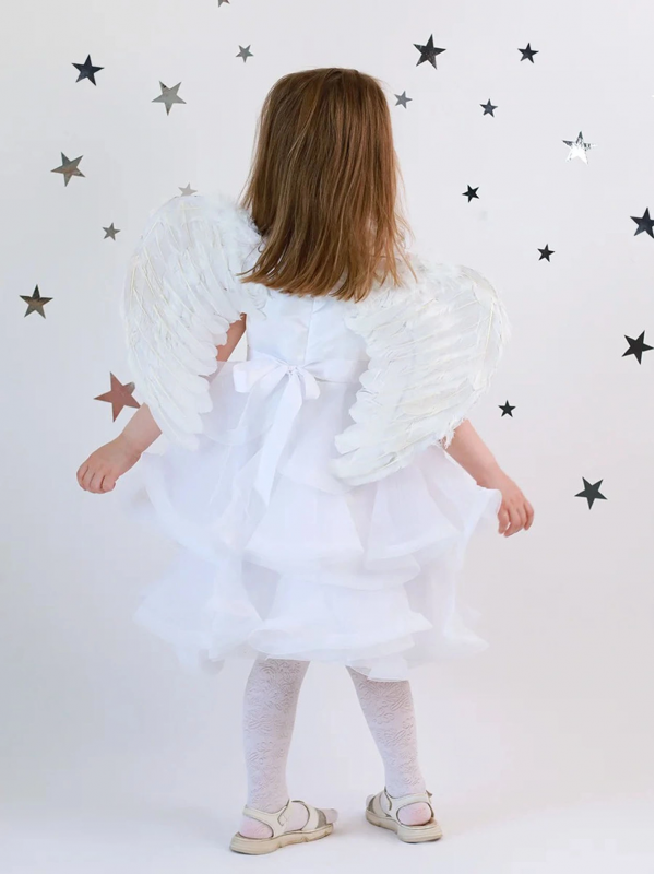 Beyaz Renkli Bebek Boy Melek Kanadı 30x45 Cm&hellip;