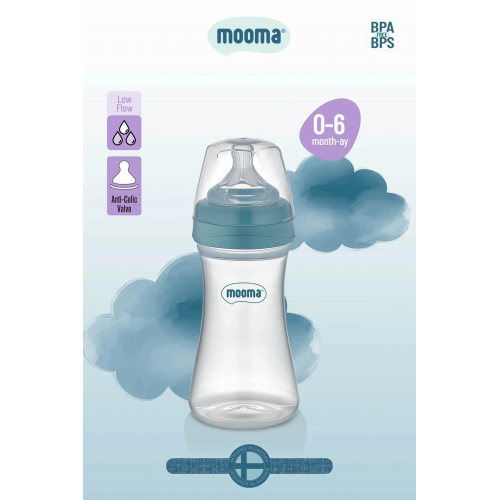 Biberon Anti Kolik Biberon 250 Ml Kapaklı Biberon 0 - 6 Ay (yavaş Akış)