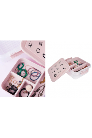 Bijuteri Mücevher Kutusu - Çok Amaçlı Bölmeli Takı Saklama Kutus…