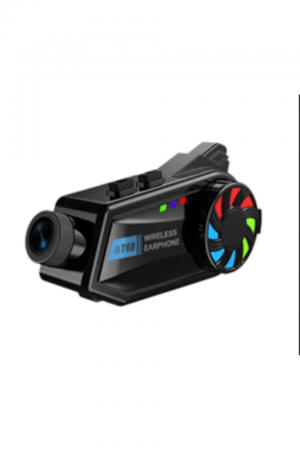 Bt68 Motosiklet Kask Bluetooth Kulaklık 1080p Kamera Ses Kontrolü Vi…