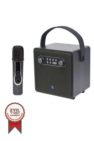 Bts-1688 Yeşil Mikrofonlu Karaoke Bluetooth Hoparlör…