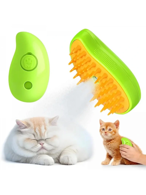 Buharlı Yumuşak Silikon Uçlu Kedi - Köpek Tüy Tarama Tarağı Yıkama&hellip;