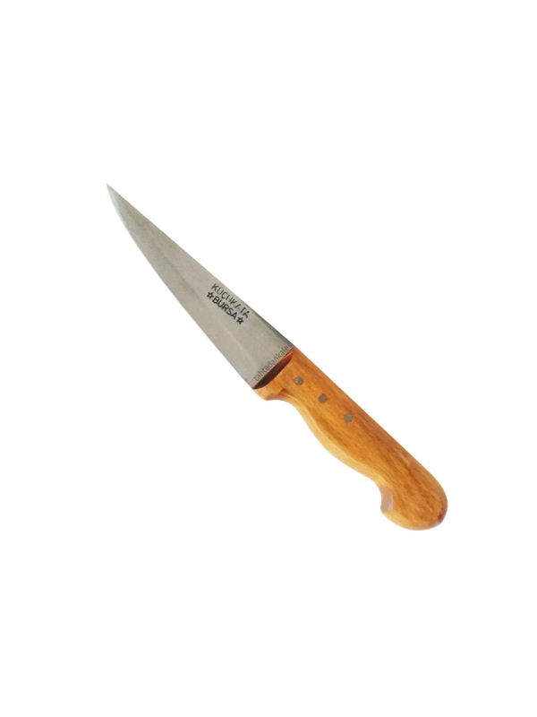Bursa Kalın Sivri Kasap Bıçağı No:3, 17 Cm - Ahşap Sap&hellip;