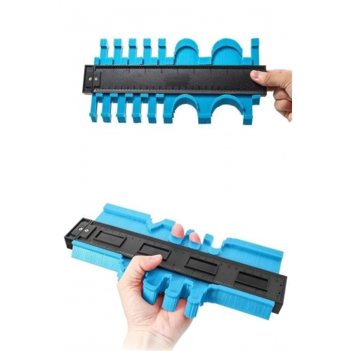 Büyük Boy Kalıp Çıkarma  Kontur Ölçüm Cihazı Ahşap Fayans Şekillendirme Kalıbı 24 Cm