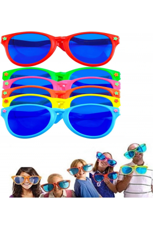 Büyük Parti Gözlüğü Rengarenk 12 Adet 27x9 Cm&hellip;