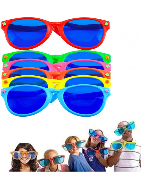 Büyük Parti Gözlüğü Rengarenk 12 Adet 27x9 Cm&hellip;