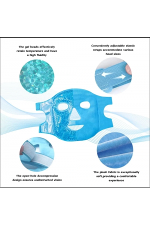 Buz Jel Toplar Termojel Yüz Maskesi, Soğuk Ve Sıcak Terapi Yüz Maskesi&hellip;