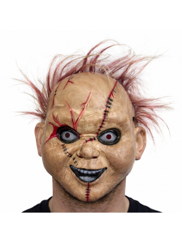 Çaki Korku Bebek Maskesi – Saçlı Plastik Yüz Maskesi&hellip;