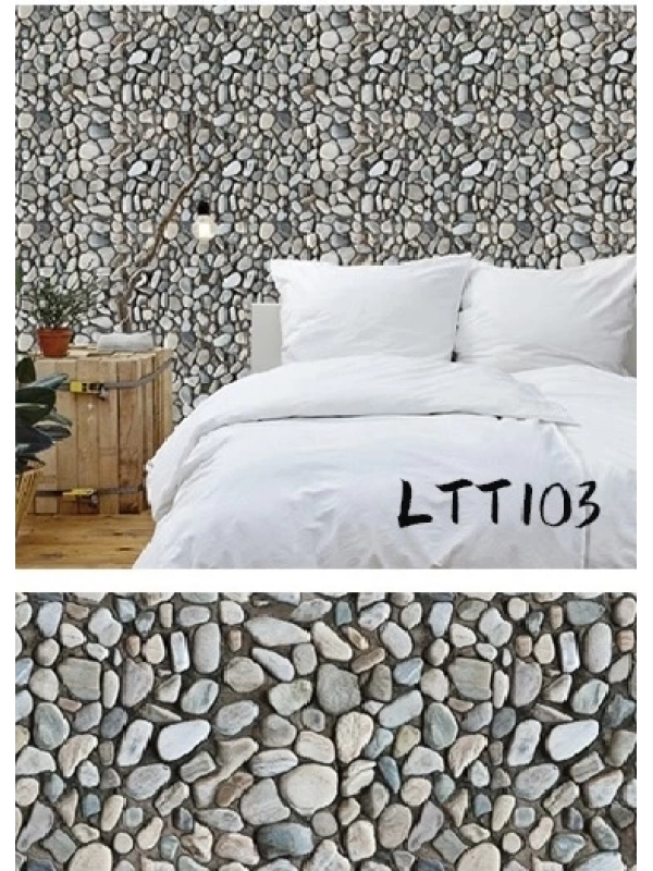 Çakıl Taşı Desenli Yapışkanlı Kaplama Kağıdı  Büyük Boy 3 Metr&hellip;