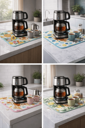 Çay Matı Çay Makinesi % 100 Mikrofiber Altlığı Su Emici Tezgah Koruy… Çay Matı Çay Makinesi % 100 Mikrofiber Altlığı Su Emici Tezgah Koruy…