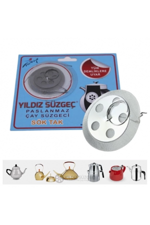 Çaydanlık Demlik İçi Paslanmaz Sök Tak Süzgeç 50’li&hellip;