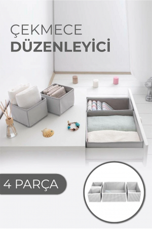 Çekmece Düzenleme Kutu Seti Organizer 4lü Set… Çekmece Düzenleme Kutu Seti Organizer 4lü Set…