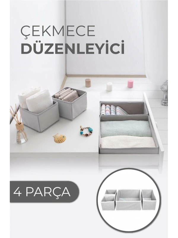 Çekmece Düzenleme Kutu Seti Organizer 4lü Set&hellip;