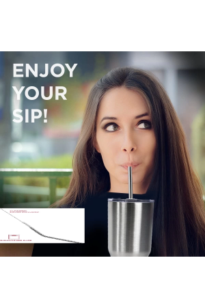 Çelik Pipet Paslanmaz Çelik Metal Meşrubat Pipeti Ve Pipet Temizleme F�&hellip;