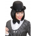 Charlie Chaplin Stil Yetişkin Şapkası – Siyah Melon Parti Şapkası