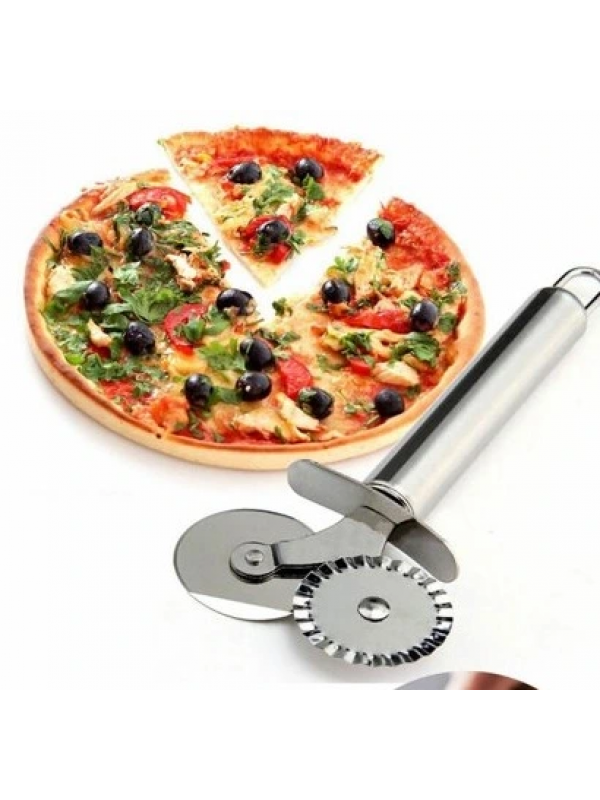 Çift Başlı Metal Pizza Kesici Ve Hamur Ruleti… Çift Başlı Metal Pizza Kesici Ve Hamur Ruleti…