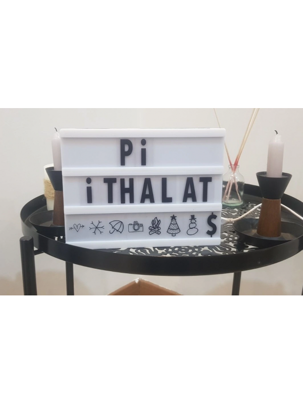 Cinematic Harflerle Işıklı Mesaj Veren Light Box Led Pano A4&hellip;