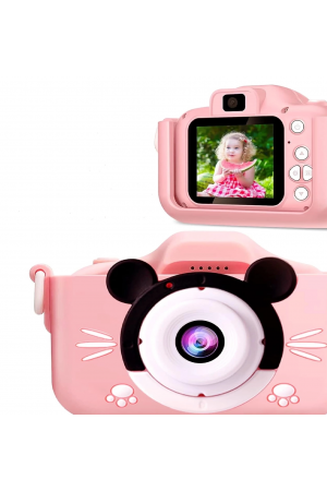 Çocuk Dijital Fotoğraf Makinası 20 Mp Video Kaydedici 2.0 İnç Çift K…