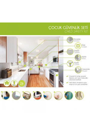 Çocuk Güvenlik Seti - Profesyonel 26 Parça&hellip;