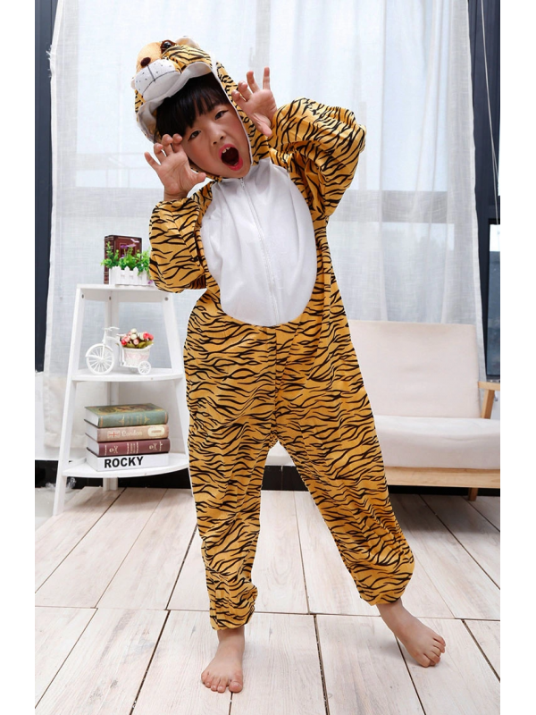 Çocuk Kaplan Kostumu - Aslan Kostümü 2-3 Yaş 80 Cm&hellip;