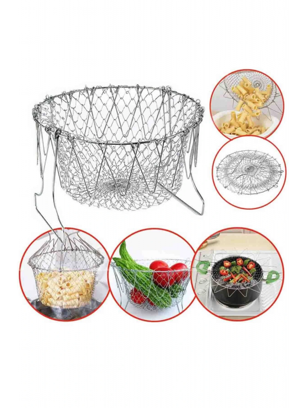 Çok Fonksiyonlu Pratik Süzgeç Katlanır - Kızartma Haşlama Aparatı -… Çok Fonksiyonlu Pratik Süzgeç Katlanır - Kızartma Haşlama Aparatı -…