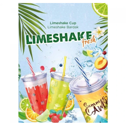 Cool Lime Bardağı - Limeshake Bardak 600 Ml Cool Lime Bardağı - Limeshake Bardak 600 Ml