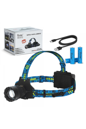 Cree P360 - 12,000 Lümen Şarjlı Kafa Lambası Wt-627… Cree P360 - 12,000 Lümen Şarjlı Kafa Lambası Wt-627…