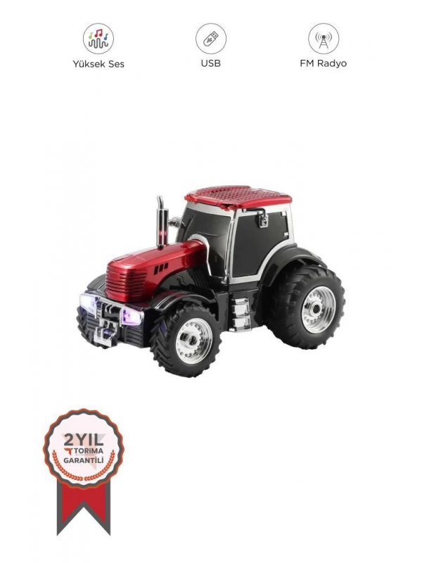 D42 Kırmızı Traktör Tasarım Usb/fm Radyo Bluetooth Hoparlör Speaker&hellip;