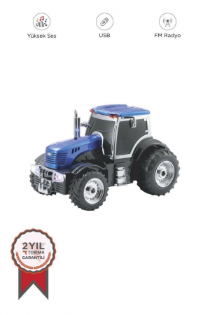 D42 Mavi Traktör Tasarım Usb/fm Radyo Bluetooth Hoparlör Speaker…