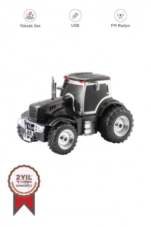 D42 Siyah Traktör Tasarım Usb/fm Radyo Bluetooth Hoparlör Speaker…