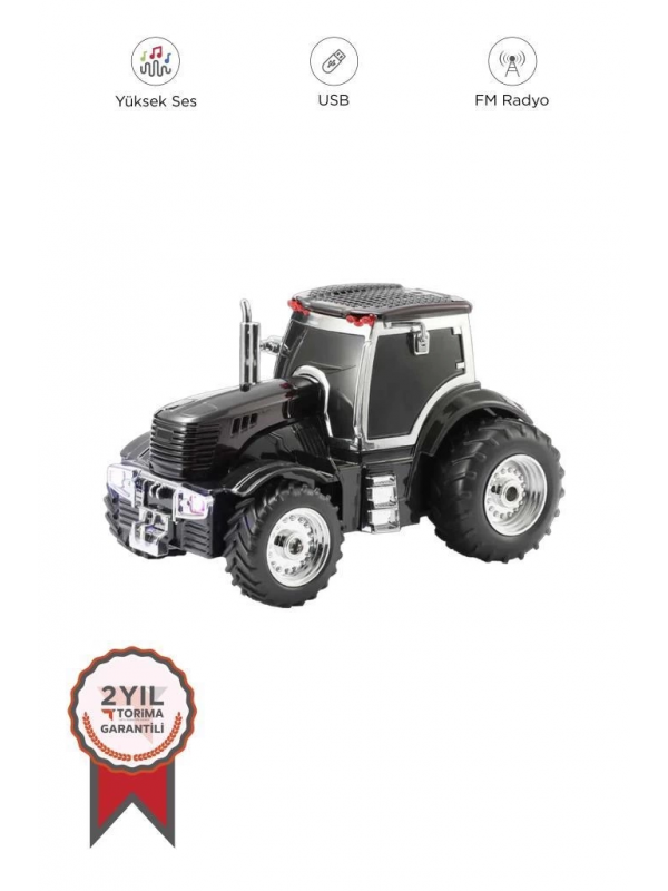 D42 Siyah Traktör Tasarım Usb/fm Radyo Bluetooth Hoparlör Speaker&hellip;