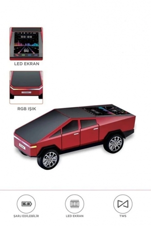 D68 Cyber Model Araba Tasarımlı Bluetooth Hoparlör 15w Güçlü Ses Rgb…