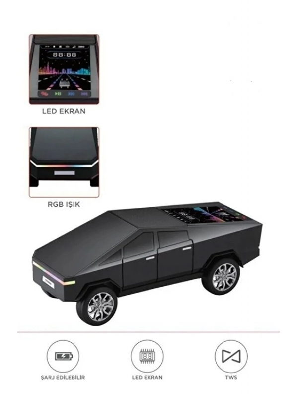 D68 Cyber Model Araba Tasarımlı Bluetooth Hoparlör 15w Güçlü Ses Rgb&hellip;