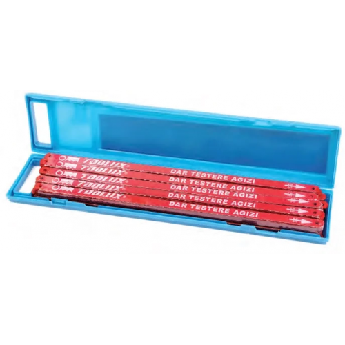 Dar Demir Testere Ağzı Çift Taraflı - 10 Adet