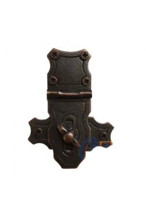 Dekoratif Anahtarlı Sandık Askısı - 40x55mm, Oksit, 100 Adet&hellip;