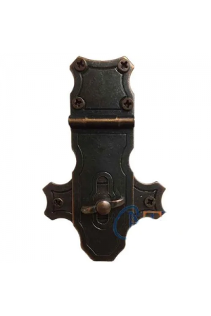 Dekoratif Anahtarlı Sandık Askısı - 40x65mm, Oksit, 100 Adet&hellip;