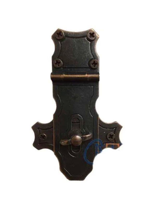 Dekoratif Anahtarlı Sandık Askısı - 40x65mm, Oksit, 100 Adet&hellip;