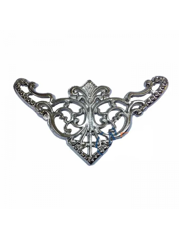 Dekoratif Köşe Süsü, Köşelik - Büyük, 31x55mm, Nikel, 100 Adet&hellip;